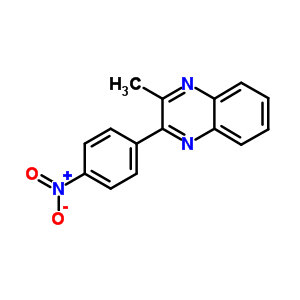 2-Methyl-3-(4-nitrophenyl)quinoxaline Structure,6158-99-2Structure