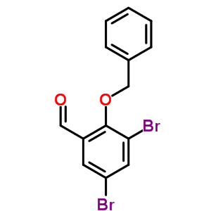 2-(Benzyloxy)-3,5-dibromoBenzaldehyde Structure,61657-63-4Structure