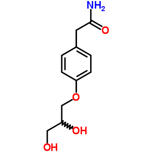 2-[4-(2,3-Dihydroxypropoxy)phenyl]acetamide Structure,61698-76-8Structure