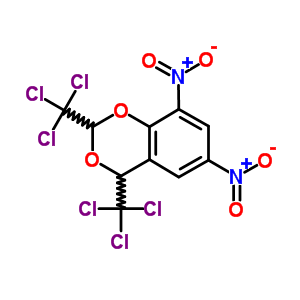 2,4-Dinitro-7,9-bis(trichloromethyl)-8,10-dioxabicyclo[4.4.0]deca-2,4,11-triene Structure,61720-09-0Structure