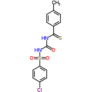 1-(4-Chlorophenyl)sulfonyl-3-(4-methylbenzenecarbothioyl)urea Structure,61720-80-7Structure