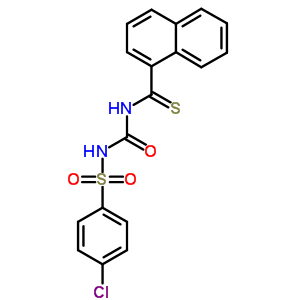 1-Naphthalenecarbothioamide,n-[[[(4-chlorophenyl)sulfonyl]amino]carbonyl]- Structure,61720-82-9Structure