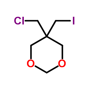 5-Chloromethyl-5-iodomethyl-1,3-dioxane Structure,61729-05-3Structure