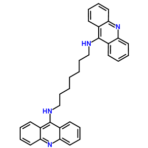 Acridine, 9,9-heptamethylenediiminobis- Structure,61732-87-4Structure