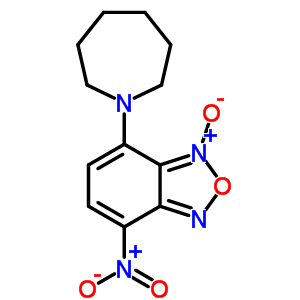 2,1,3-Benzoxadiazole,4-(hexahydro-1h-azepin-1-yl)-7-nitro-, 3-oxide Structure,61785-69-1Structure