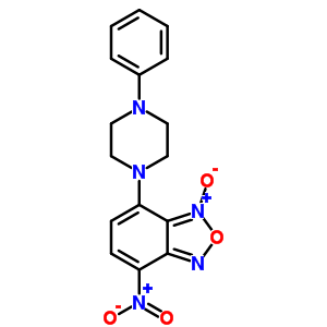 4-Nitro-5-(4-phenyl-1-piperazinyl)benzofurazane 1-oxide Structure,61785-70-4Structure