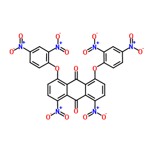 1,8-Dinitro-4,5-bis(2,4-dinitrophenoxy)anthraquinone Structure,61792-00-5Structure