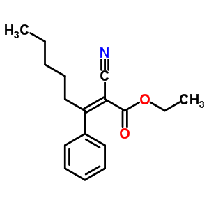 2-Octenoic acid,2-cyano-3-phenyl-, ethyl ester Structure,61792-46-9Structure