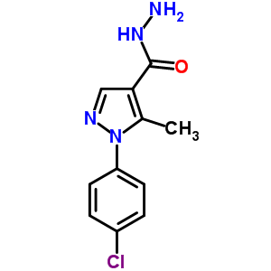 1-(4-Chloro-phenyl)-5-methyl-1h-pyrazole-4-carboxylic acid hydrazide Structure,618092-42-5Structure