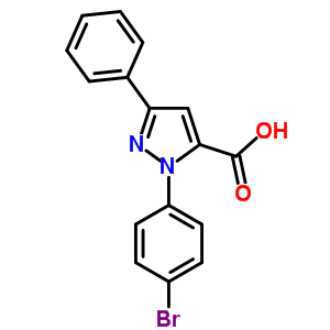 2-(4-Bromo-phenyl)-5-phenyl-2h-pyrazole-3-carboxylic acid Structure,618101-91-0Structure