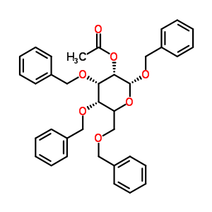 Benzyl 2-o-acetyl-3,4,6-tri-o-benzyl-beta-d-galactopyranoside Structure,61820-03-9Structure