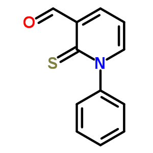 1,2-Dihydro-1-phenyl-2-thioxonicotinaldehyde Structure,61856-49-3Structure