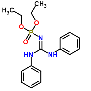 2-Diethoxyphosphoryl-1,3-diphenyl-guanidine Structure,6186-04-5Structure