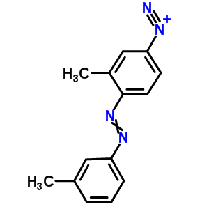 3-Methyl-4-[(3-methylphenyl)diazenyl]benzenediazonium Structure,61886-22-4Structure