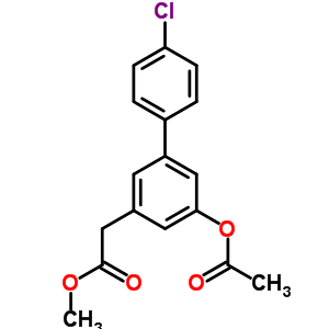 5-(Acetyloxy)-4’-chloro-(1,1’-biphenyl)-3-acetic acid methyl ester Structure,61888-72-0Structure