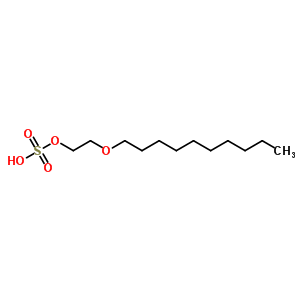 Sulfuric acid hydrogen 2-(decyloxy)ethyl ester Structure,61894-66-4Structure