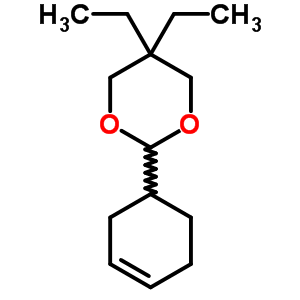 2-(1-Cyclohex-3-enyl)-5,5-diethyl-1,3-dioxane Structure,61920-33-0Structure