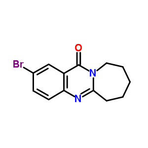 2-Bromo-7,8,9,10-tetrahydroazepino[2,1-b]quinazolin-12(6h)-one Structure,61938-69-0Structure