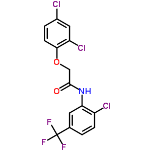 Acetanilide, 2-chloro-2-(dichlorophenoxy)-5-trifluoromethyl- Structure,6195-37-5Structure