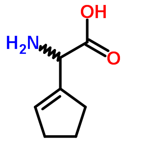 Amino(1-cyclopenten-1-yl)acetic acid Structure,61996-18-7Structure