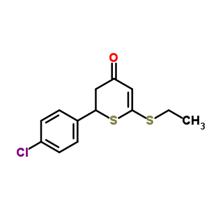 2-(4-Chlorophenyl)-6-ethylsulfanyl-2,3-dihydrothiopyran-4-one Structure,620158-95-4Structure