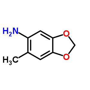 6-Methyl-1,3-benzodioxol-5-amine Structure,62052-49-7Structure