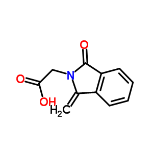 (1-Methylene-3-oxo-1,3-dihydro-2h-isoindol-2-yl)acetic acid Structure,62100-28-1Structure