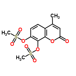 4-Methyl-7,8-bis(methylsulfonyloxy)chromen-2-one Structure,62113-97-7Structure