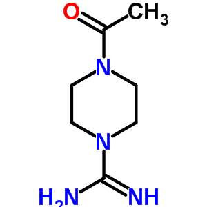 1-Piperazinecarboximidamide,4-acetyl-(9ci) Structure,62122-70-7Structure