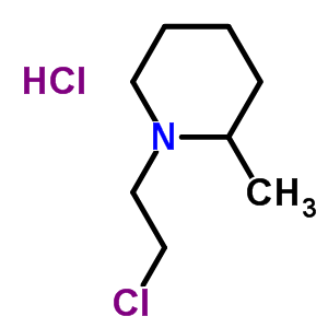 1-(2-Chloroethyl)-2-methyl-piperidine hydrochloride (1:1) Structure,62124-27-0Structure