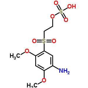 2-[(5-Amino-2,4-dimethoxyphenyl)sulphonyl]ethyl hydrogen sulphate Structure,62158-73-0Structure