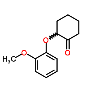 2-(2-Methoxyphenoxy)cyclohexan-1-one Structure,62159-56-2Structure