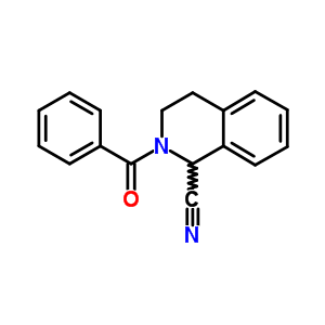 2-Benzoyl-1,2,3,4-tetrahydro-1-isoquinolinecarbonitrile Structure,62172-57-0Structure