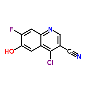 4-Chloro-7-fluoro-6-hydroxy-3-quinolinecarbonitrile Structure,622369-52-2Structure