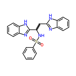 Benzenesulfonamide,n-[1,2-bis(1h-benzimidazol-2-yl)ethyl]- Structure,62251-32-5Structure