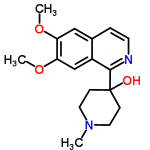 4-(6,7-Dimethoxyisoquinolin-1-yl)-1-methyl-piperidin-4-ol Structure,62370-82-5Structure