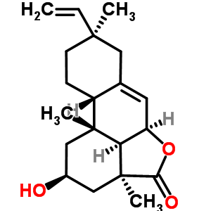 (2S)-8alpha-vinyl-1,2,3,3a,5abeta,7,8,9,10,10aalpha,10b,10cbeta-dodecahydro-2-hydroxy-3abeta,8,10balpha-trimethyl-4h-phenanthro[10,1-bc]furan-4-one Structure,62394-07-4Structure