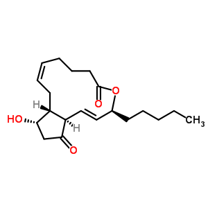 (5Z,13e,15s)-9alpha,15-dihydroxy-11-oxoprosta-5,13-dien-1-oic acid 1,15-lactone Structure,62410-98-4Structure