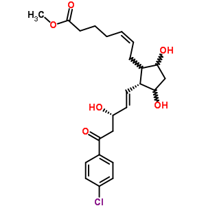 (Z)-7-[(1r)-2beta-[(e,s)-5-(4-chlorophenyl)-3-hydroxy-5-oxo-1-pentenyl]-3alpha,5alpha-dihydroxycyclopentan-1alpha-yl]-5-heptenoic acid methyl ester Structure,62429-46-3Structure