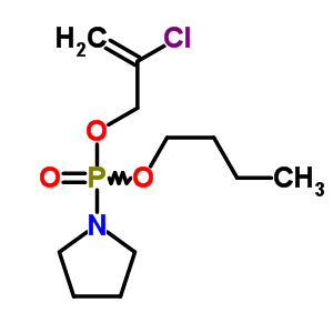 (2-Chloroallyl)butyl 1-pyrrolidinylphosphonate Structure,62484-93-9Structure