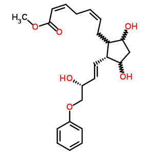 (2E,5e)-7-[(1r)-3α,5α-dihydroxy-2β-[(e,r)-4-phenoxy-3-hydroxy-1-butenyl ]cyclopentan-1α-yl ]-2,5-heptadienoic acid methyl ester Structure,62524-94-1Structure