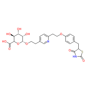 Hydroxy pioglitazone (m-vii) beta-d-glucuronide Structure,625853-75-0Structure