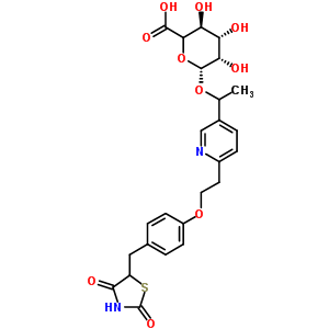 Hydroxy pioglitazone (m-iv) beta-d-glucuronide Structure,625853-76-1Structure