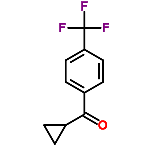 Cyclopropyl[4-(trifluoromethyl)phenyl]methanone Structure,62587-07-9Structure