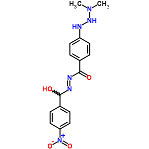 4-(2-Dimethylaminohydrazinyl)-n-[hydroxy-(4-nitrophenyl)methyl]imino-benzamide Structure,62591-65-5Structure