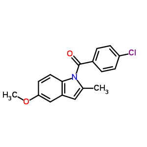 (4-Chlorophenyl)(5-methoxy-2-methyl-1h-indol-1-yl)methanone Structure,6260-97-5Structure