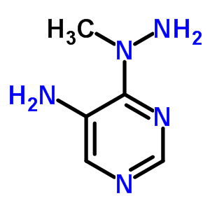 Pyrimidine, 5-amino-4-(1-methylhydrazino)- (6ci,8ci) Structure,6265-79-8Structure