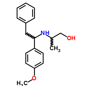 2-[[1-(4-Methoxyphenyl)-2-phenyl-ethyl]amino]propan-1-ol Structure,6267-68-1Structure