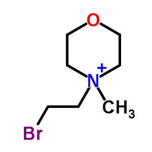 4-(2-Bromoethyl)-4-methyl-1-oxa-4-azoniacyclohexane Structure,6268-76-4Structure