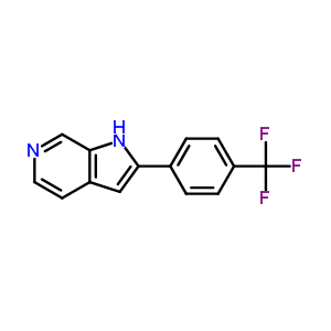 2-(4-Trifluoromethylphenyl)-1h-pyrrolo[2,3-c]pyridine Structure,627511-04-0Structure